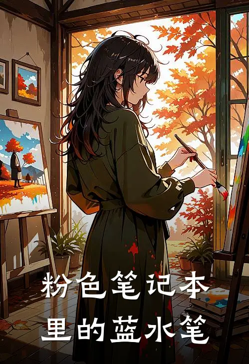 粉色笔记本里的蓝水笔